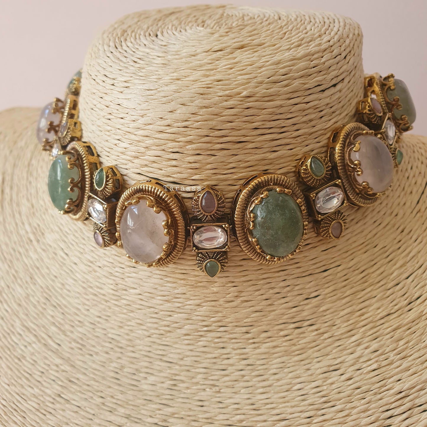 Pink & Sage Choker