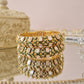 Emerald Cut Kundan Kangan