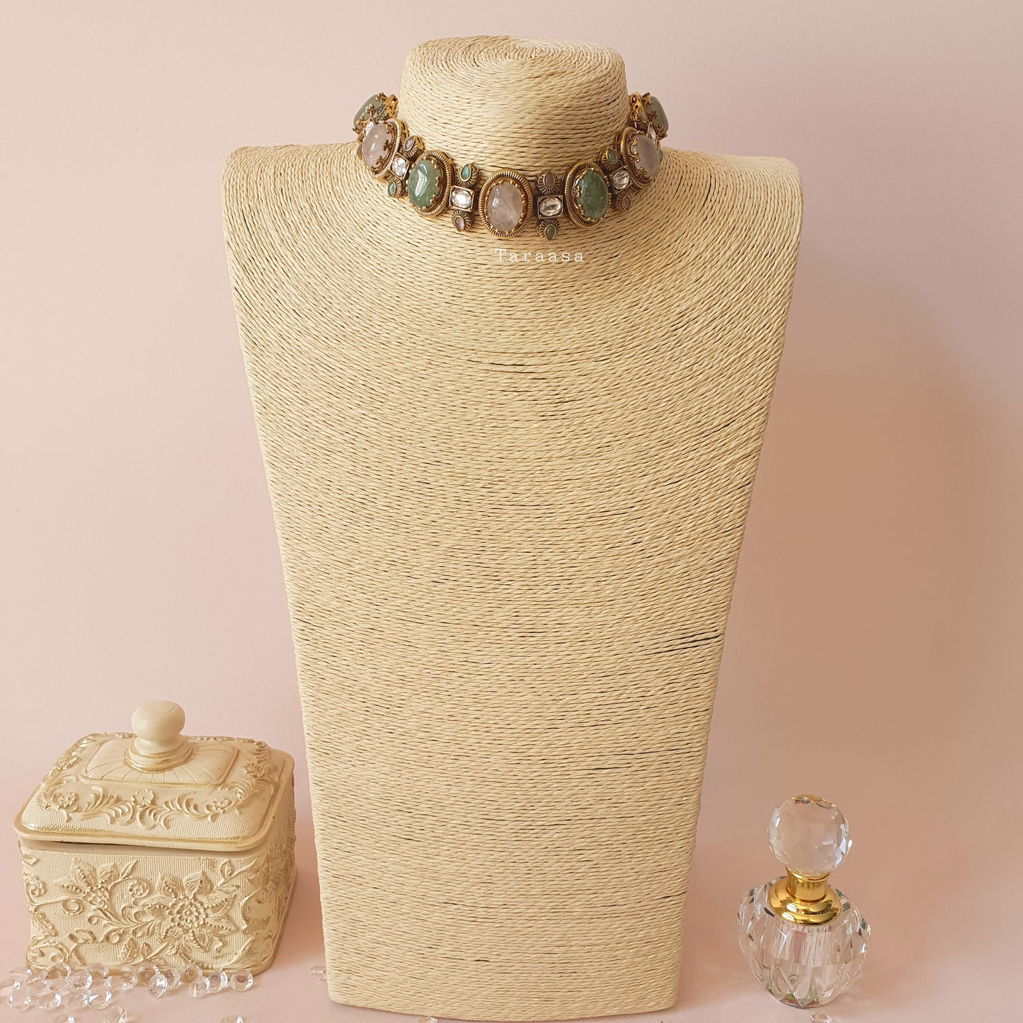Pink & Sage Choker