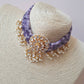 Charoite Kundan Choker