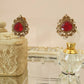 Ruby Kundan Studs