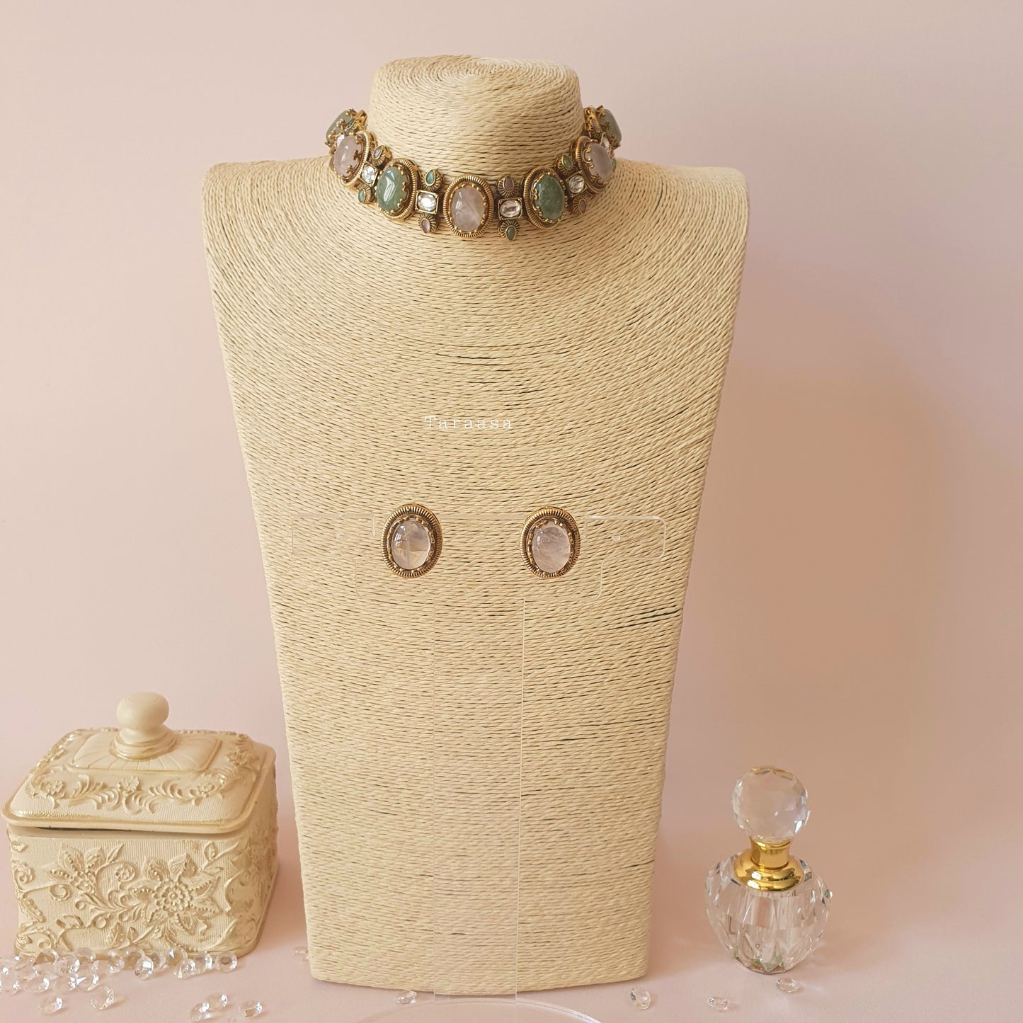 Pink & Sage Choker