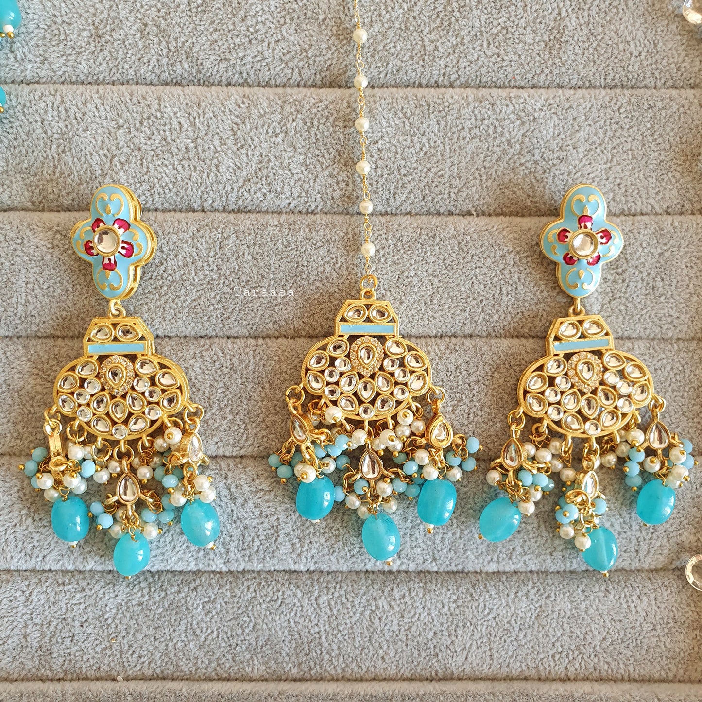 Blue Meenakari and Kundan Choker