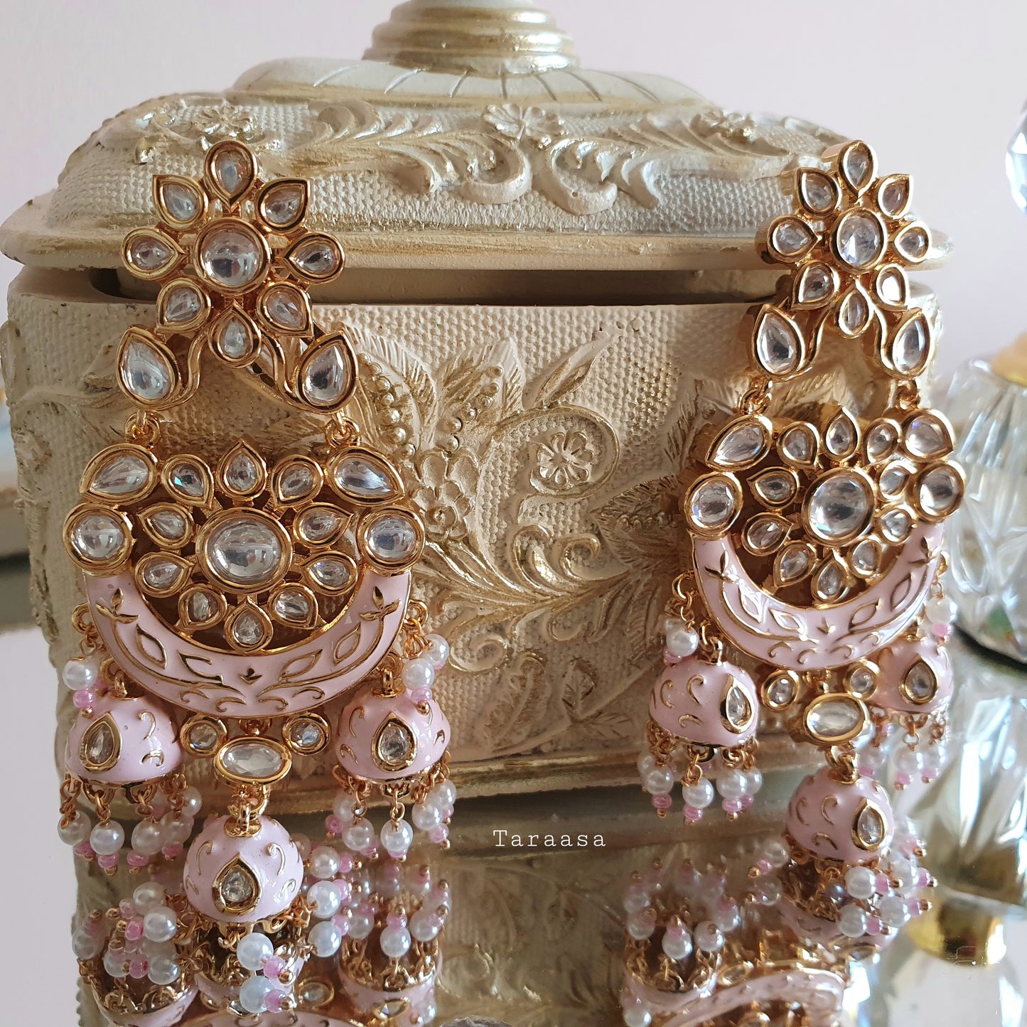 Pink Meenakari Set