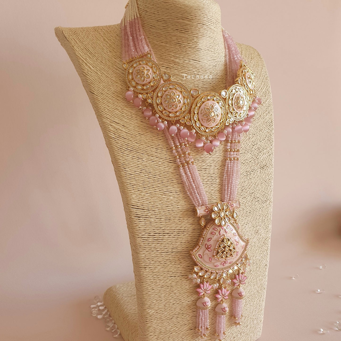 Pink Meenakari Bridal Set