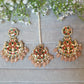 Peach Kundan Set