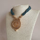 Dark Metallic Blue Traditional Necklace