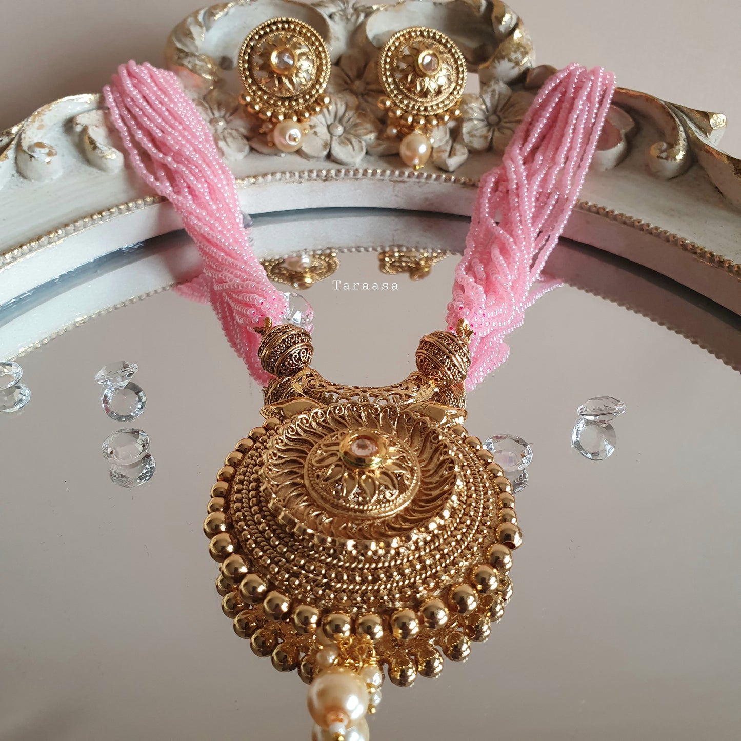 Baby Pink Traditional Necklace