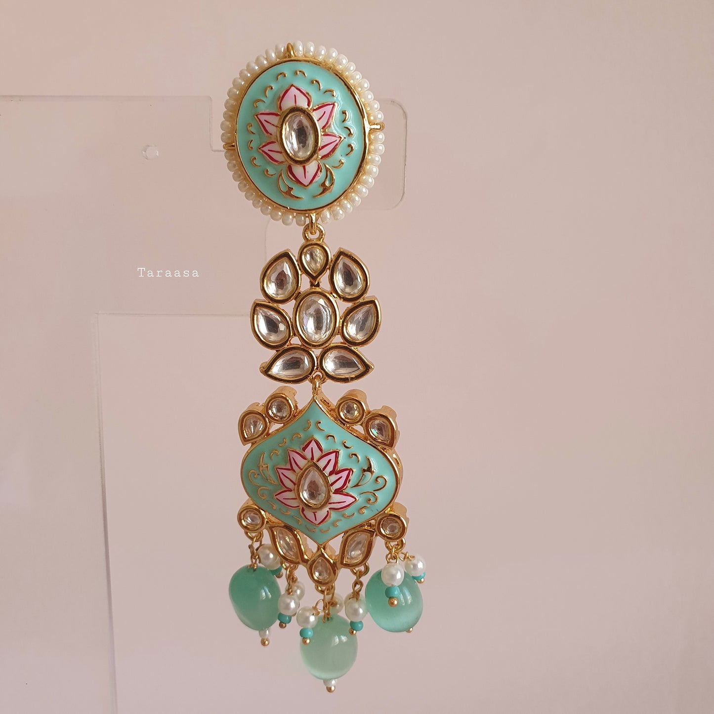 Turquoise Meenakari Bridal Set