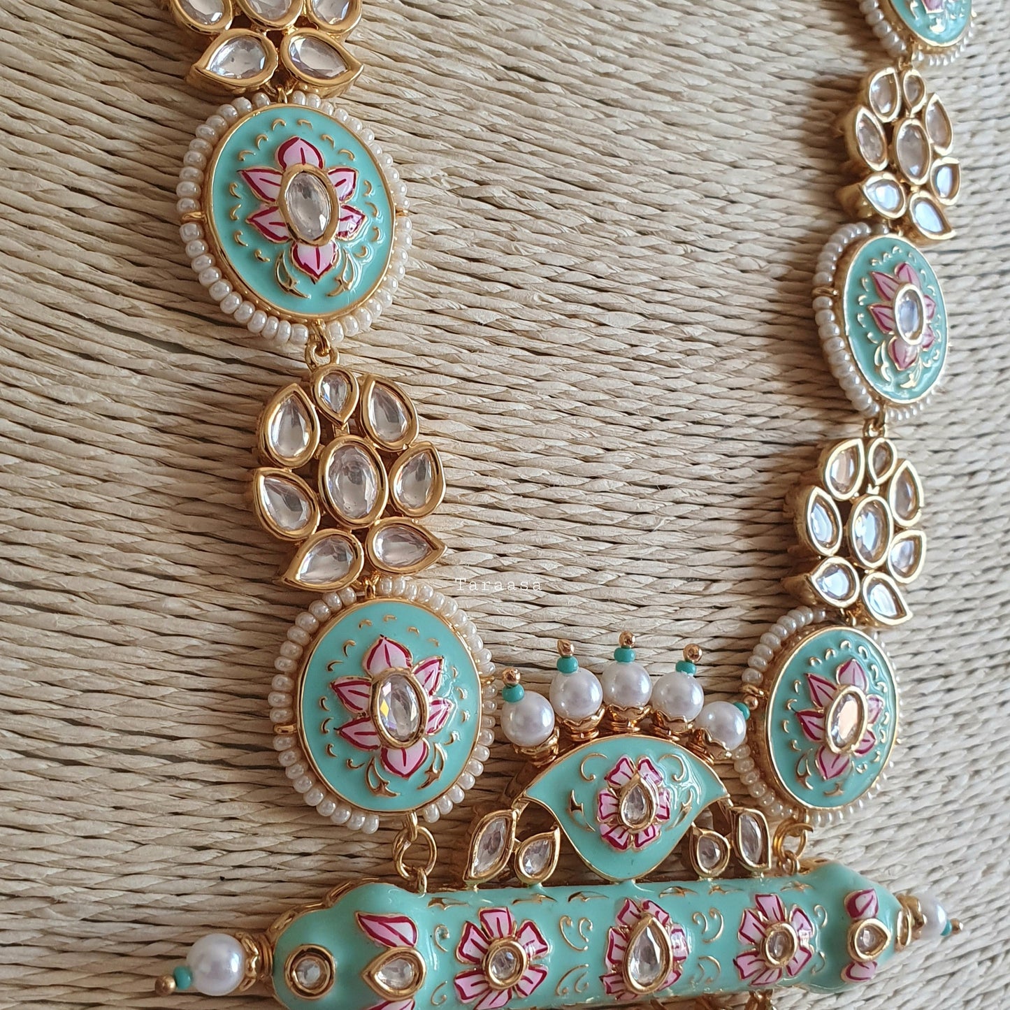 Turquoise Meenakari Bridal Set