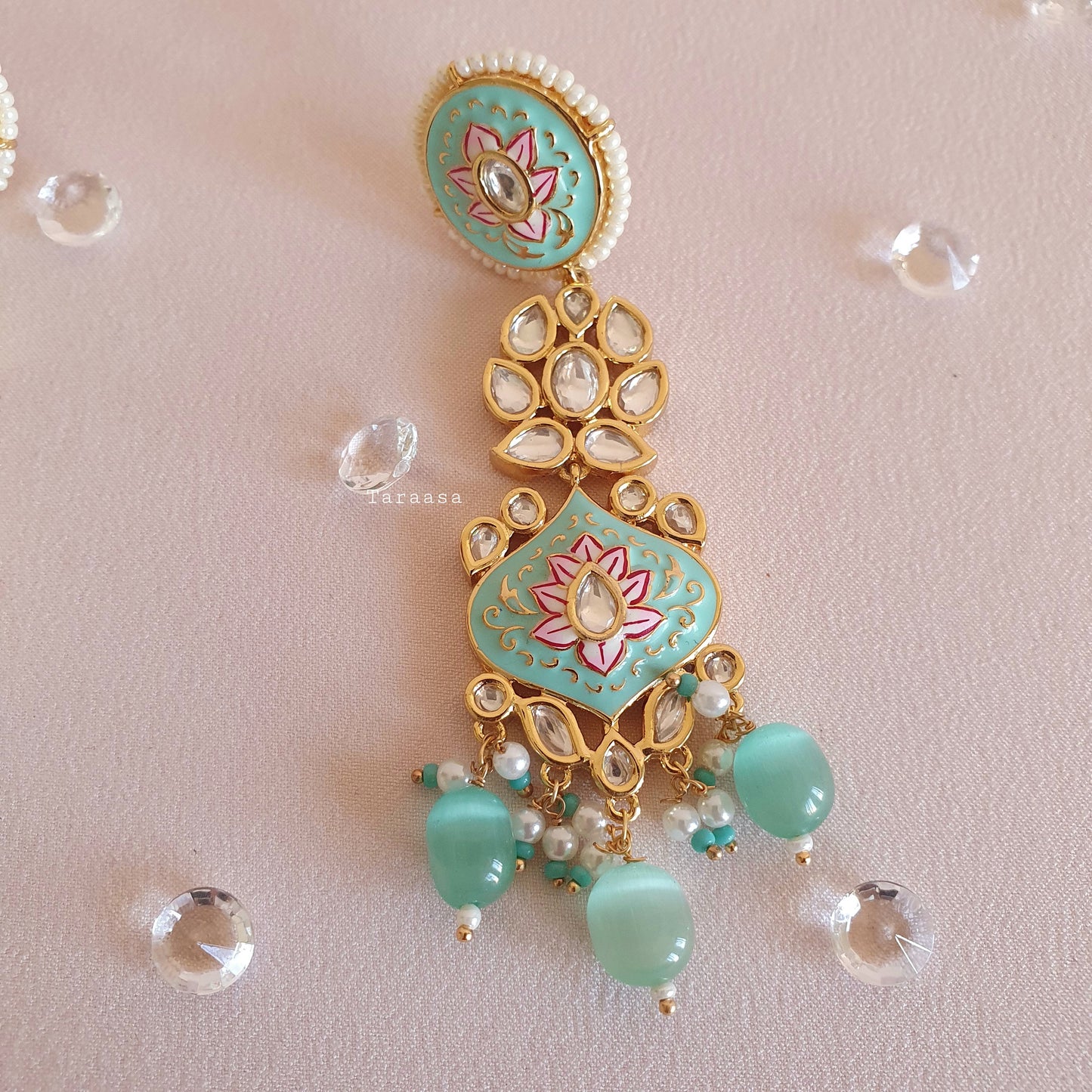 Turquoise Meenakari Bridal Set