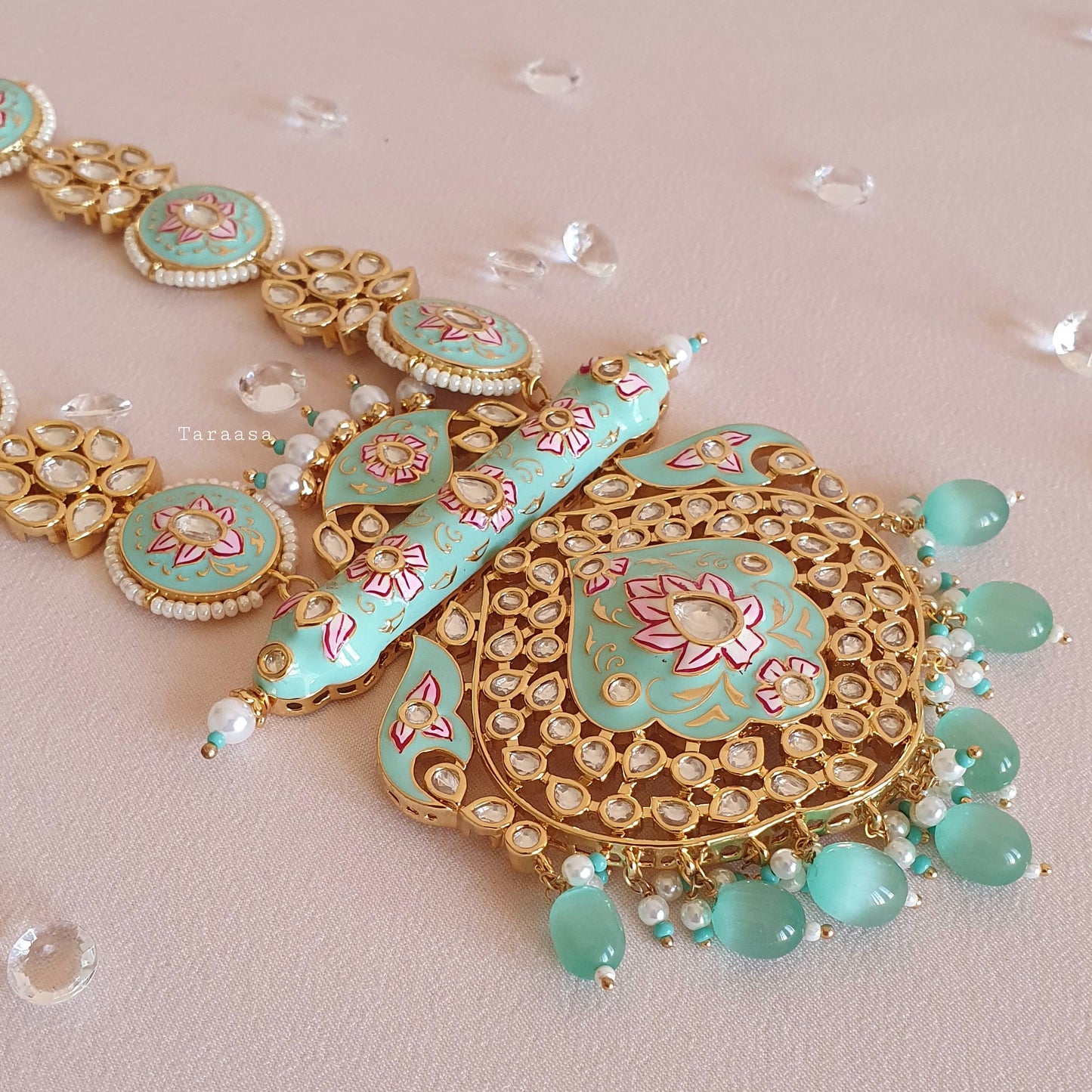 Turquoise Meenakari Bridal Set