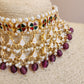 Purple Kundan Bridal Set