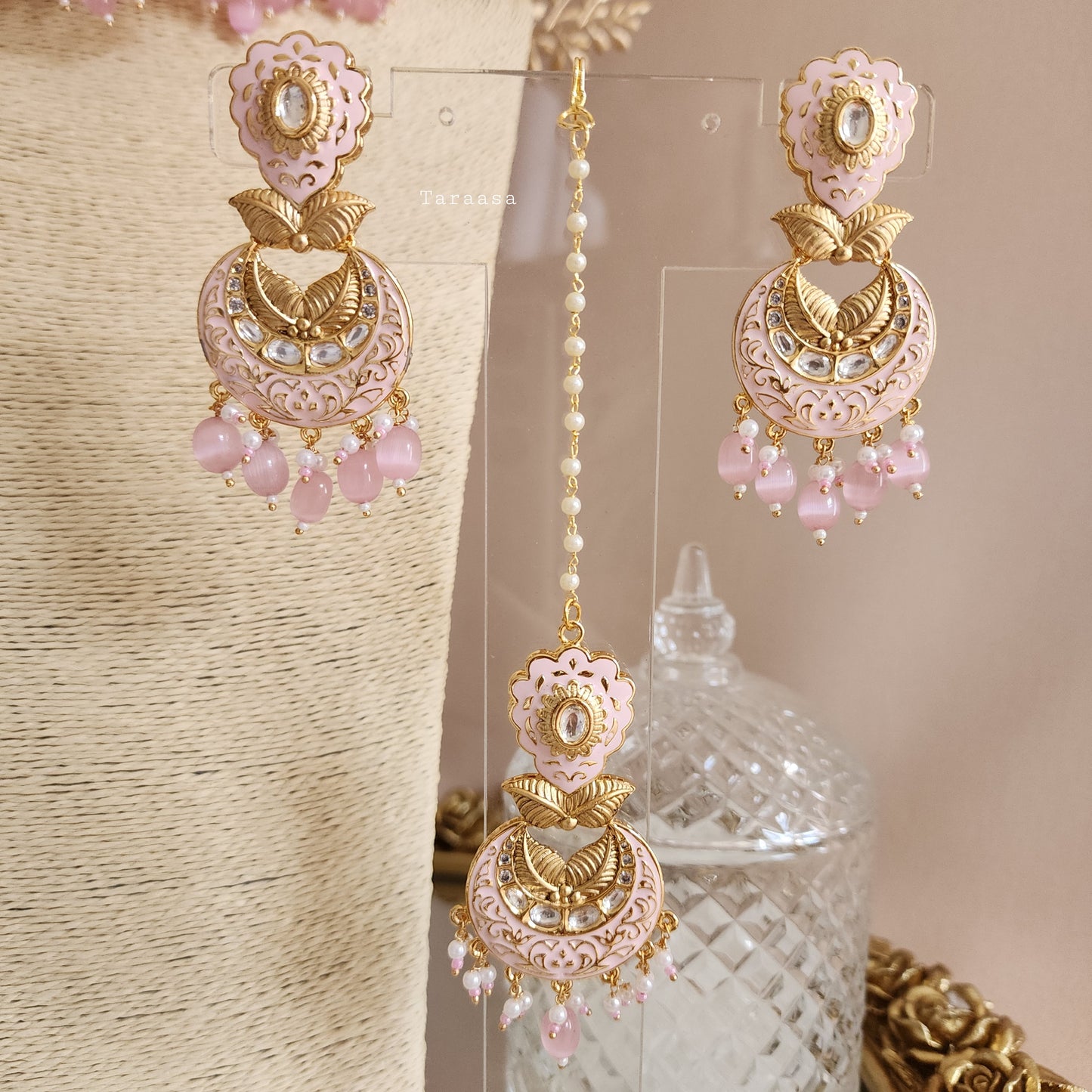 Pink Meenakari Choker