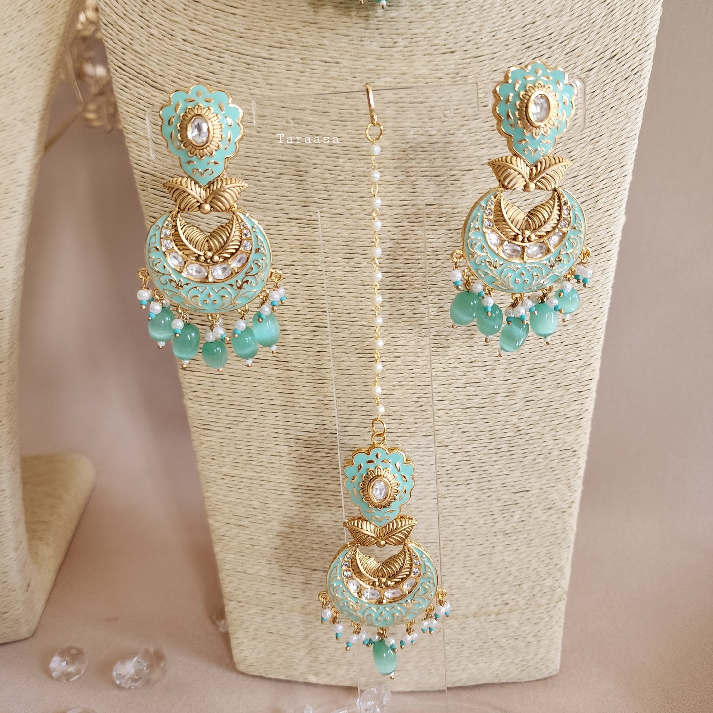 Turquoise Meenakari Choker