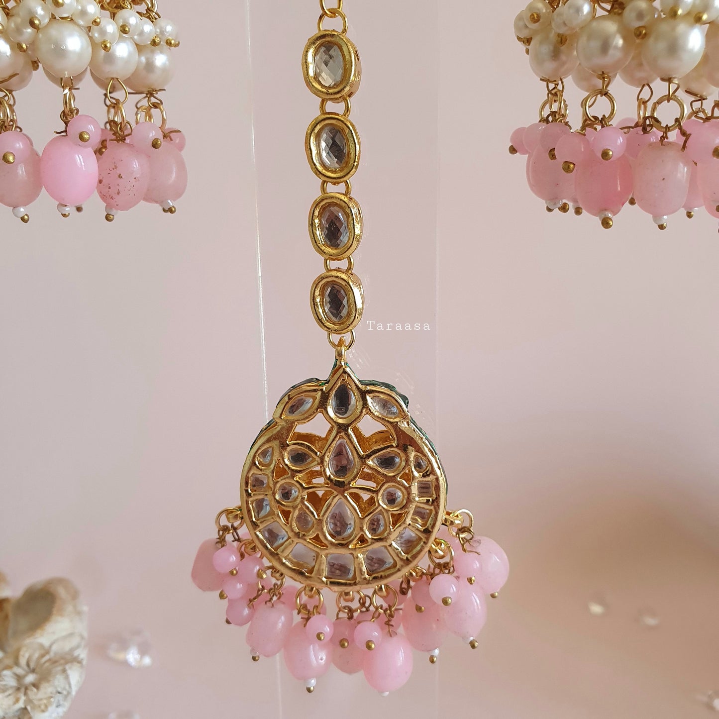 Pink Kundan Choker