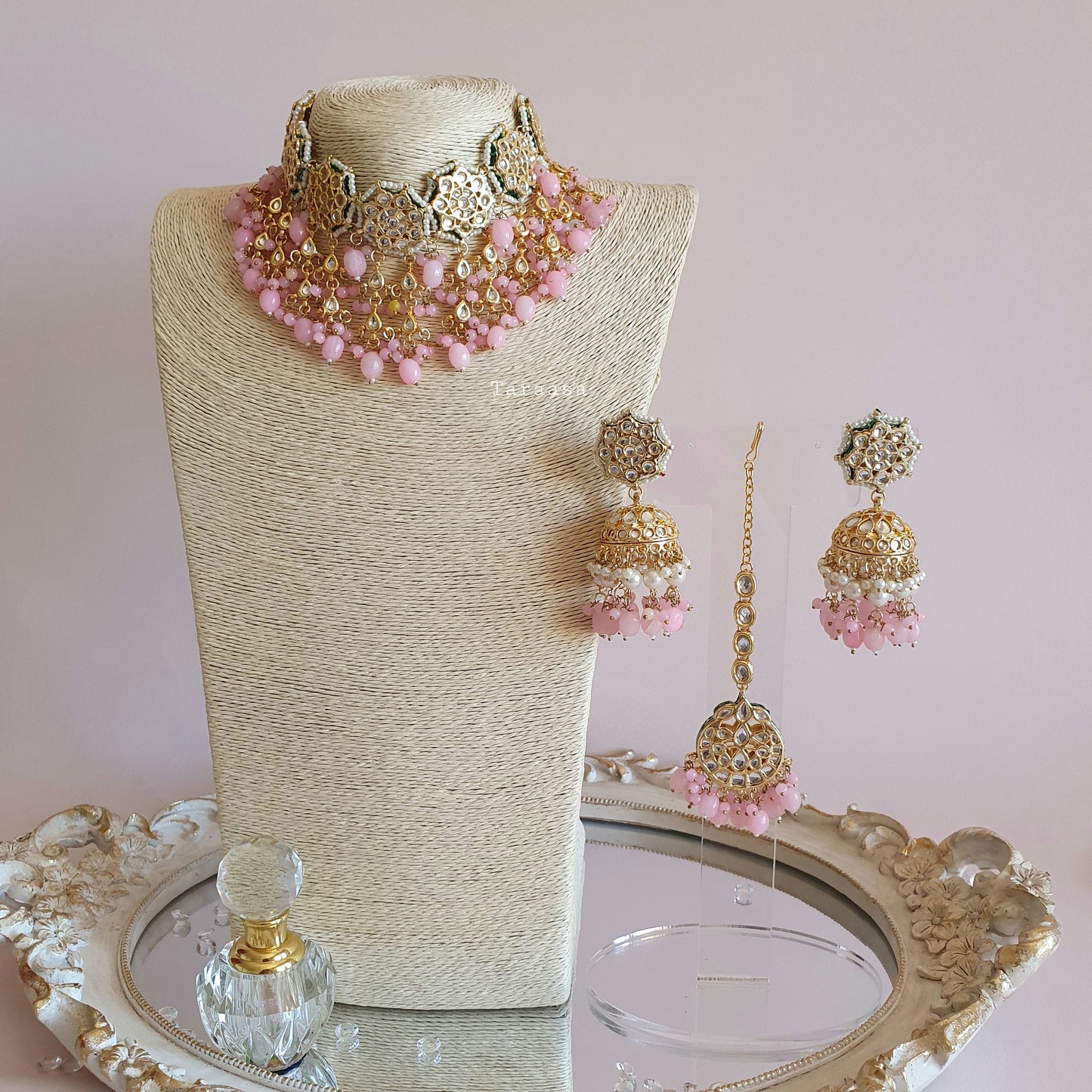 Pink Kundan Choker