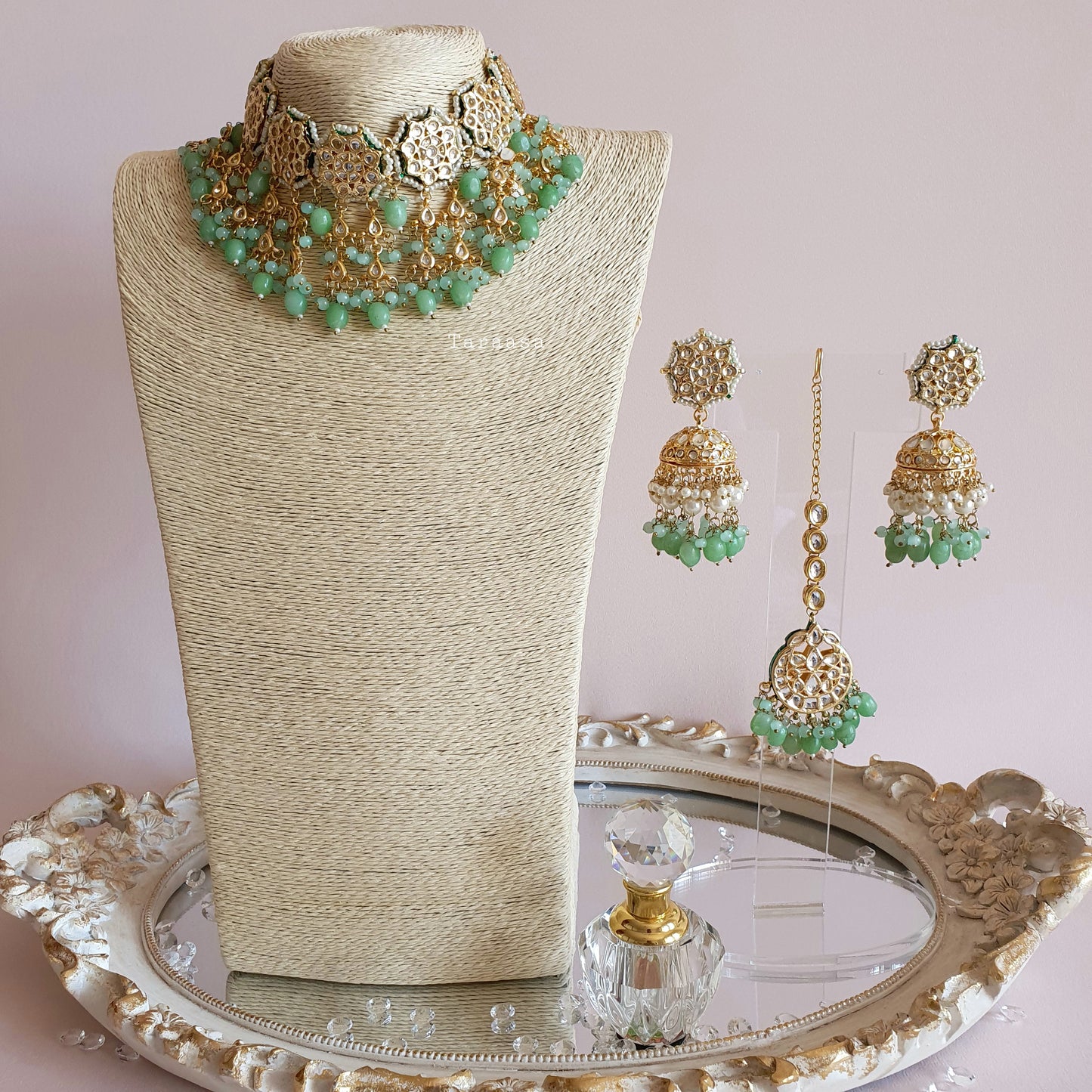 Mint Green Kundan Choker