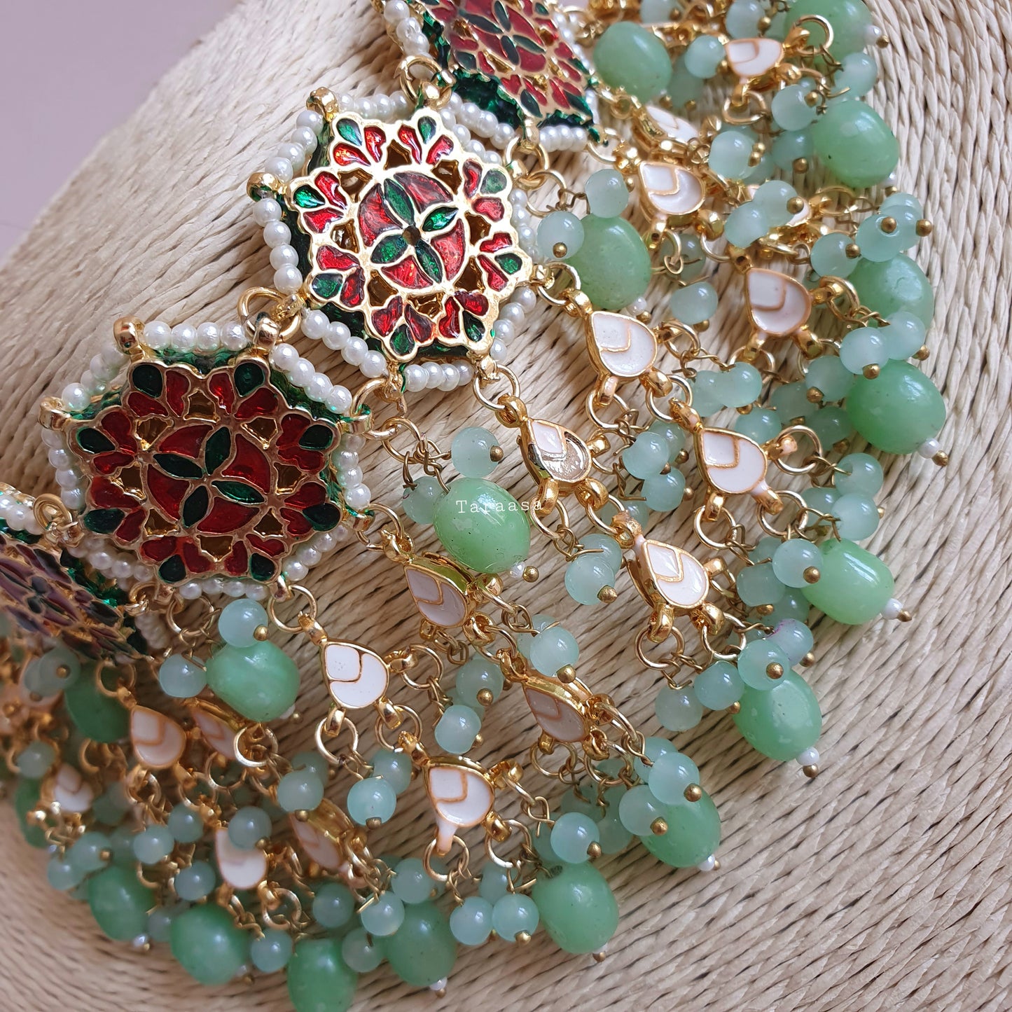 Mint Green Kundan Choker