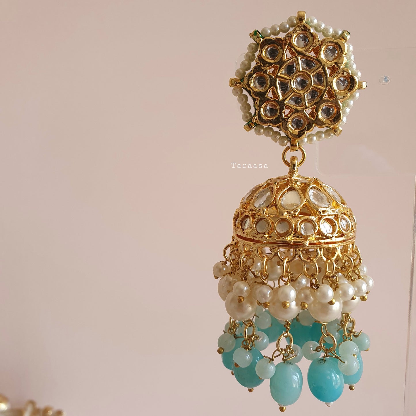 Aqua Blue Kundan Choker