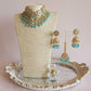 Aqua Blue Kundan Choker