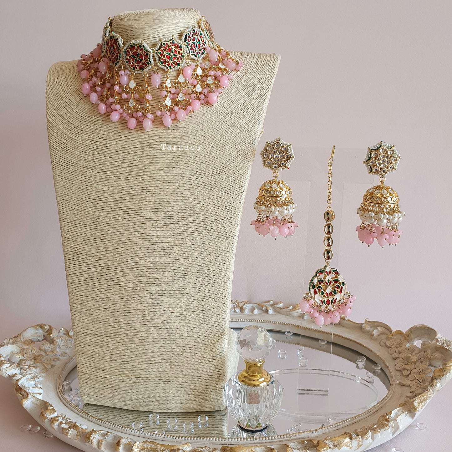 Pink Kundan Choker