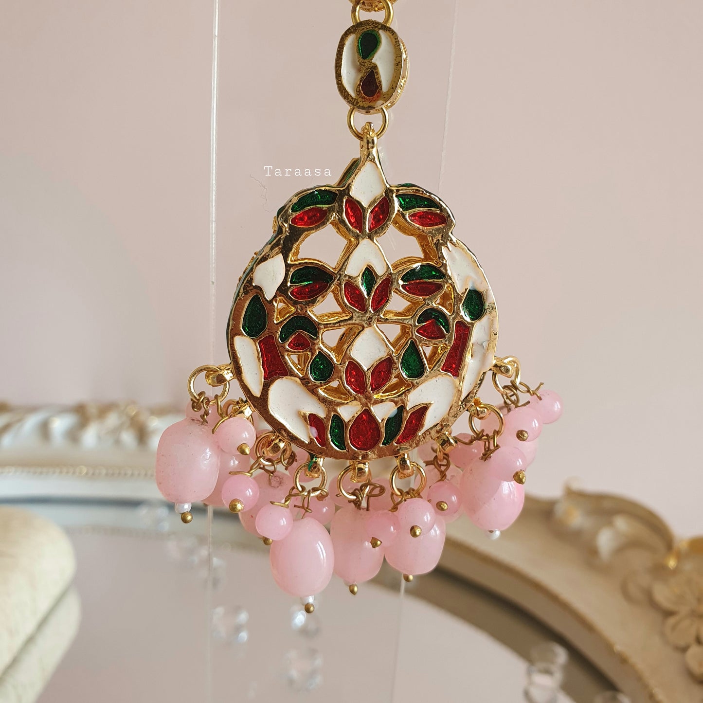 Pink Kundan Choker