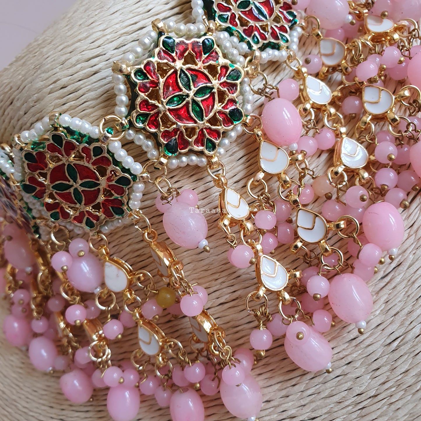 Pink Kundan Choker